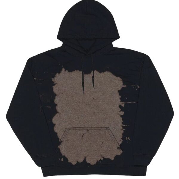 Essential Fleece Bleach Wash Hooded Sweatshirt Thumbnail